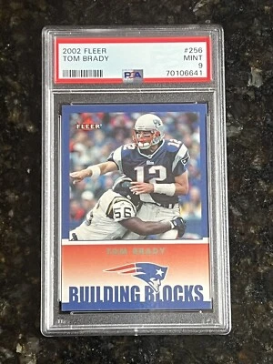 2002 Fleer TOM BRADY PSA 9 MINT! #256 Early Young GOAT! Investment Card! 💎💎 - Image 1 of 2