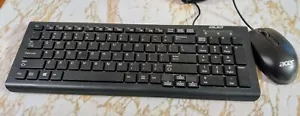 ACER SK-9626 USB Wired Keyboard With Acer Mouse Tested & Working - Picture 1 of 5