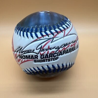 Nomar Garciaparra Fotoball Collector Series Baseball Boston Red Sox Career Ball - Image 1 of 4