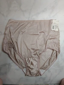 Cabernet Vintage Style Bikini Panties *Size 8* Sheer Nylon Nude Underwear NEW - Picture 1 of 2