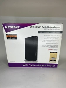 NETGEAR AC1750 Dual Band Gigabit Cable Modem WiFi Router C6300 - Picture 1 of 7