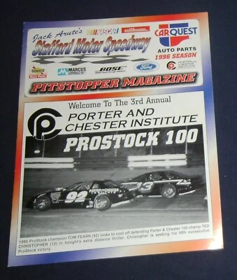 1996 Stafford Motor Speedway Prostock 100 Program  - Image 1 of 4