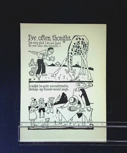 Giraffe Eat like a Nursery Vintage whimsical book print - Picture 1 of 2
