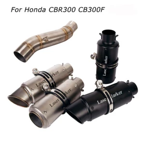 Slip for Honda CBR300 CB300F Exhaust Escape Pipe Mid Link Pipe Modified System - Picture 1 of 11