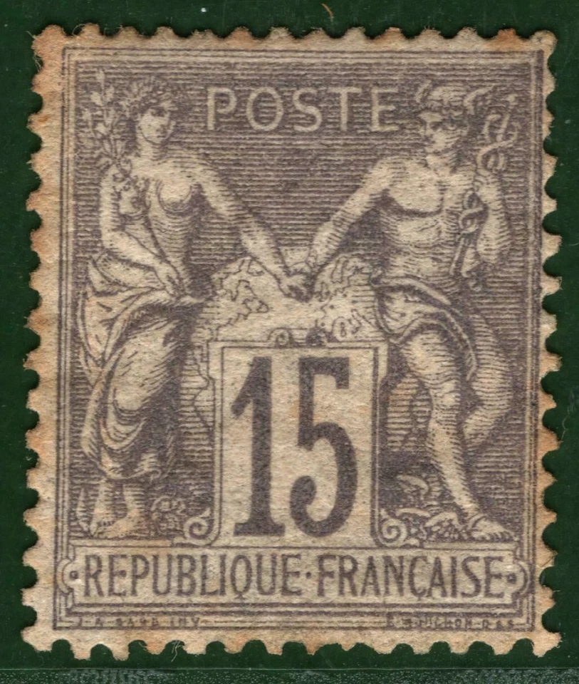 FRANCE Stamp Scott.69 15c *Peace & Commerce* (1876) Mint MM Cat $825 ORANGE234 - Image 1 of 4