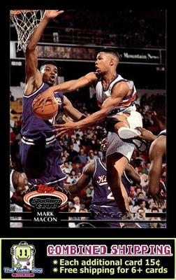 1992-93 Stadium Club #16 Mark Macon Denver Nuggets - Image 1 of 2
