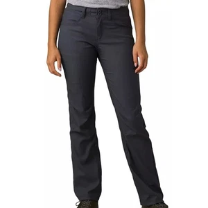 Prana Slim Fit Nylon Elastane Pants Size 28 Black Travel Outdoor Womens - Picture 1 of 8