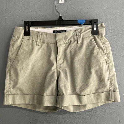 Dear John cuffed high rise pistachio colored shorts size 27 #718 - Image 1 of 4