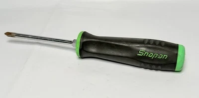SNAP-ON TOOLS USA USED GREEN SOFT GRIP PHILLIPS SCREWDRIVER SGDP42IR - Image 1 of 4