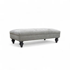 DFS 'Sydney' Taupe Combination Sydney Combination Large Plain Top Footstool NEW - Picture 1 of 8