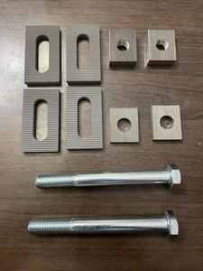 fits BMW E30 E21 E36 E34 Z3 E32 Milled Rear Camber Toe Adjuster Plates Half Kit - Picture 1 of 4
