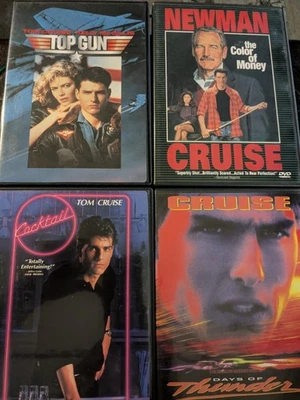 Top Gun, Color Of Money, Cocktail & Days Of Thunder *Tom Cruise 4 DVD LOT!🔥 - Image 1 of 4
