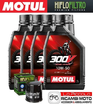 Cutting Kit 4 OIL [MOTUL] 300V 10w50 + FILTER Kawasaki ZX-10R 1000 NINJA 2009 - Image 1 of 4