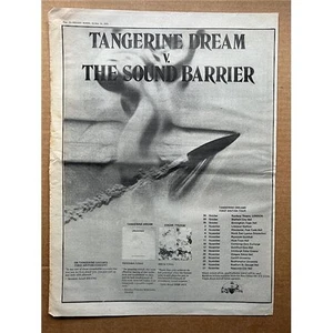 TANGERINE DREAM FIRST BRITISH TOUR (C) POSTER SIZED original music press advert - Imagen 1 de 1