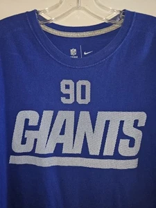 Nike New York Giants Jason Pierre Paul 2xl Xxl Mens Blue Graphic Logo Tshirt NFL - Picture 1 of 14