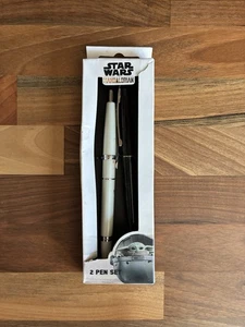 Official Star Wars The Mandalorian 2 Pack Pen Set New Black* - Picture 1 of 2