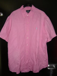 Polo Ralph Lauren Button Down Leinen Seide Hemd rosa Gr.XL - Bild 1 von 4