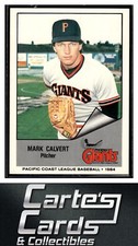 Mark Calvert 1984 Cramer Pacific Coast League #2  Phoenix Giants