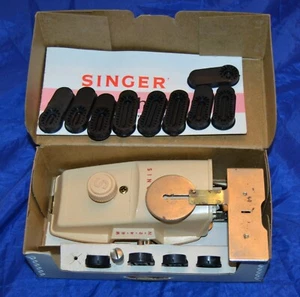 DE COLECCIÓN OJALES INCLINADO ZIGZAG CANTANTE MÁQUINAS DE COSER PLANTILLA MANUAL #489500Z - Imagen 1 de 4