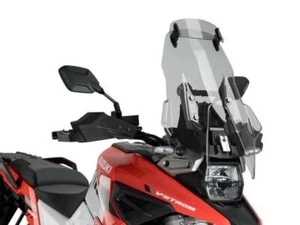 Puig Light Smoke Touring Screen With Extender Suzuki V-Strom 1050 XT 2020-2023 - Picture 1 of 3