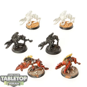 Tau Empire - 6 x Kroot Hounds klassisch - teilweise bemalt - Bild 1 von 1