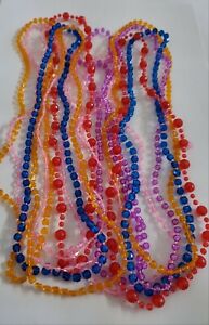 36 Party Necklace Beads Halloween Dress Up Princess Party Favors Mardi Gras 