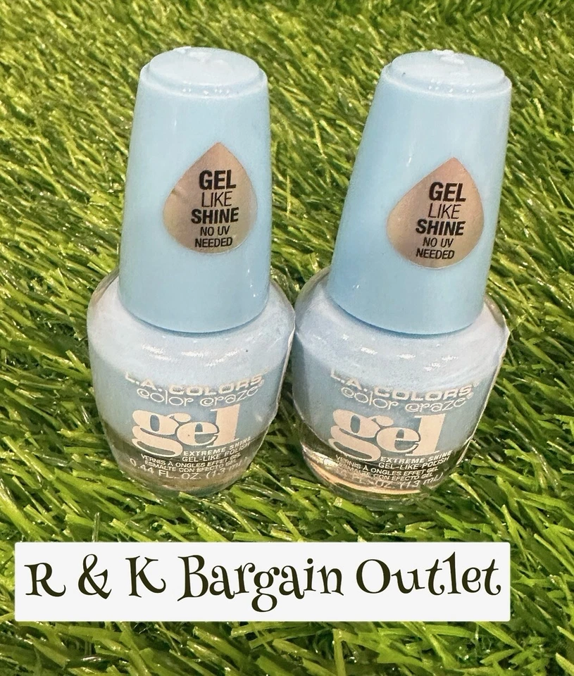 L.A. Colors Cremoso Neón Gel Como Esmalte de Uñas Salpicaduras 0.44 Fl OZ Lote de 2 Piezas Foto 1 de 1