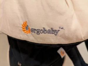 ERGObaby 4 Vierpositionen 360 Ergo Babytrage schwarz/Kamel Halstuch Säugling authentisch - Bild 1 von 3