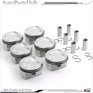6x Pistons Rings CR 9.3:1 For BMW E87 E90 E92 E60 130i 330i 530i N52B30BF - Picture 1 of 7