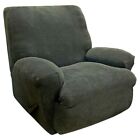 Sure fit metro textured gray stretch recliner one piece slipcover washable 