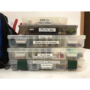 Lot of Brand New Organized Fishing Lures w/ Bass Pro Carrying Case - Picture 1 of 15