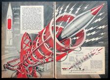 “Electric Cannon” de Willy Ley 1947 Douglas Rolfe gráficos Dr. E.F. Northrup
