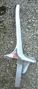 1961 1962 Chevy Corvette Door Pillar Post LH Left Driver Side Chome 3762557 OEM - Picture 1 of 11
