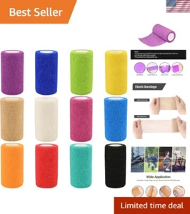 Self Adhesive Bandage Wraps 4in 5 Yards Multicolor Sterile For Sports Use - Picture 1 of 9