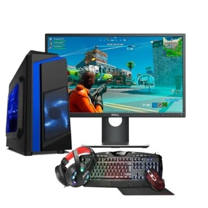 Gaming PC 22" Monitor Bundle Set - i7 3rd Gen 16GB RAM 1TB SSD -GT 730 2GB -W10 - Picture 1 of 5