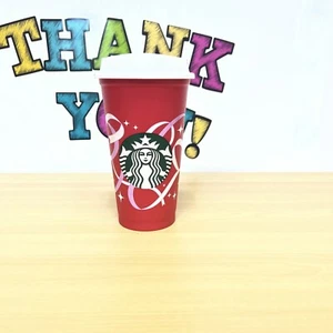 Starbucks 2021 Holiday Reusable Red Hot Cup Grande 16oz BPA Free Plastic Coffee - Bild 1 von 3