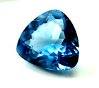 Fine 15 Ct+ Natural FL Blue Sapphire Trillion Cut Loose Certified Gemstone
