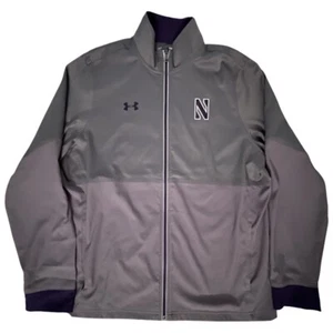 Northwestern University Wildcats Men's Under Armour Grey Sideline Jacket - Picture 1 of 2