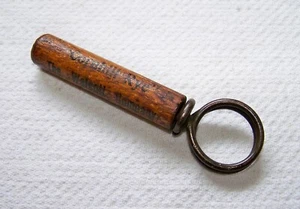 Antik 1827-1917 Pre-Prohibition WOLCOTT CO. "Cornhill Rye" Holz Werbung Korkenzieher - Bild 1 von 4