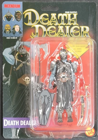 Frank Frazetta DEATH DEALER 5" inch Action Figure Fig Biz Incendium Comics NEW! Cover