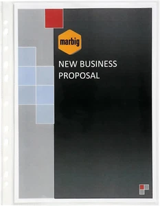 Marbig (R) 25103 Sheet Protectors Heavy Weight A3 Portrait Box 100 Size Name:A3 - Picture 1 of 12