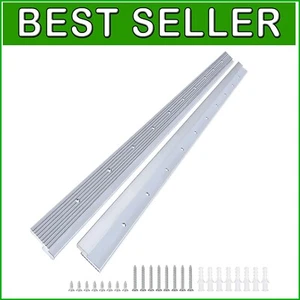 Invisible Aluminum Mirror Hanging Kit - 120 lbs Capacity, 2 Pairs Included - Picture 1 of 9