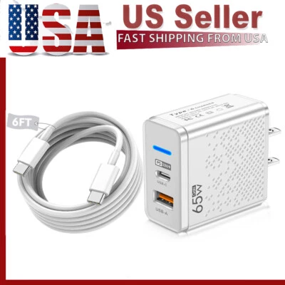 Cable Cargador Rápido Tipo-C Para Google Pixel 7A 6A 8 PRO 5 4 XL 3A 65W PD USB-C Foto 1 de 4