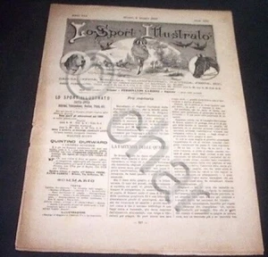 Caccia Ippica Scherma Nautica Pesca Ciclismo - Lo Sport Illustrato n. 349 - 1889 - Foto 1 di 1