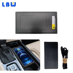 Cargador de coche inalámbrico QI de 15 W consola central de carga para Volvo V60 2019-20 - Imagen 1 de 13