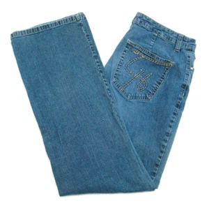 Tommy Hilfiger Damen (Größe 12 32x31) Blau Jeans Denim Hose 5 Taschen Bootcut - Bild 1 von 4