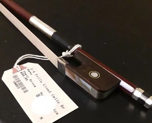 (Lot #7) REMY 1005-T 3/4 CELLO BOW, NWT, Brazilian, Octagonal, Fully Lined - Picture 1 of 4