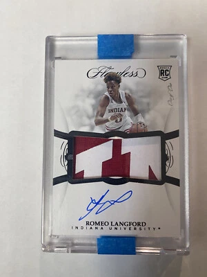 2019-20 Romeo Langford FLAWLESS 1/1 Auto RPA RC Indiana One Of One - Image 1 of 2