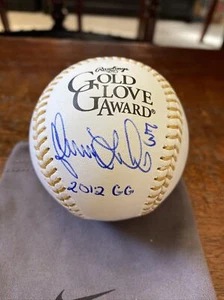 Adam LaRoche Signed Gold Glove Baseball Psa Dna Coa Nationals Autographed - Picture 1 of 5