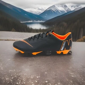 NEW Nike Mercurial Vapor XII Pro FG ACC Soccer Cleats Black Orange 13 - Picture 1 of 9